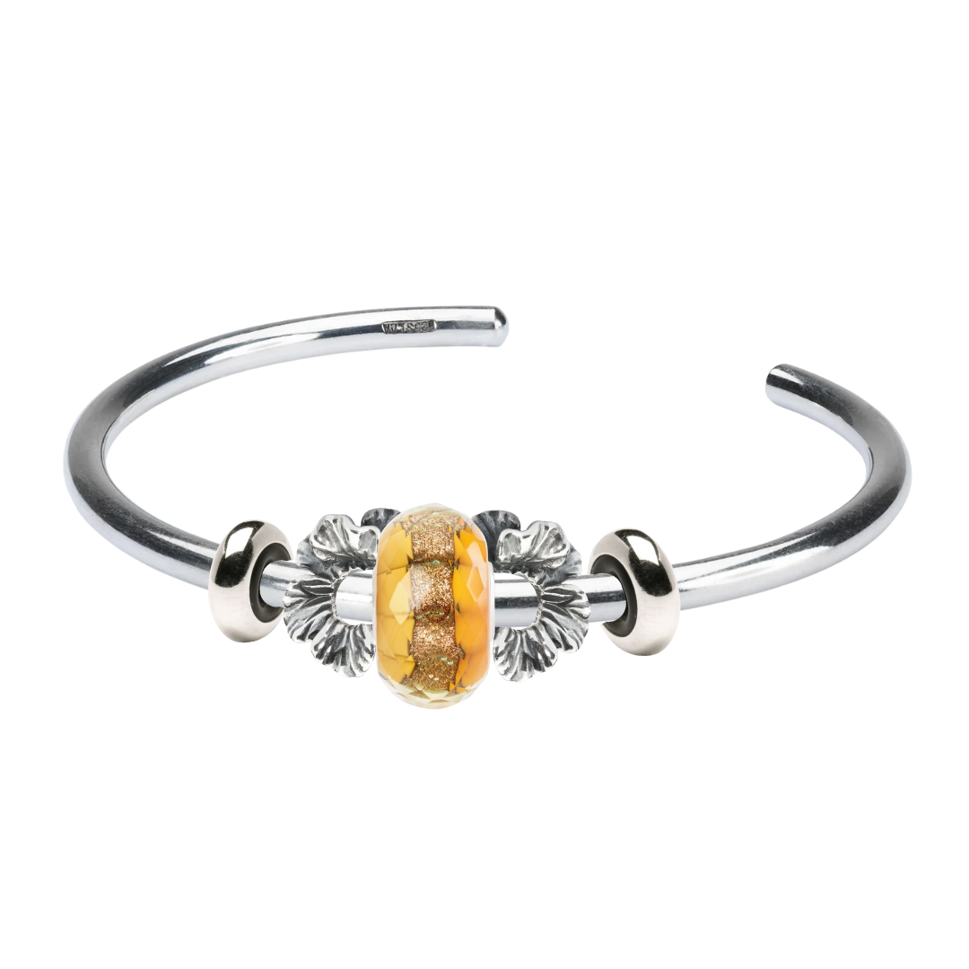 SET FLORES Y DESTELLOS DORADOS